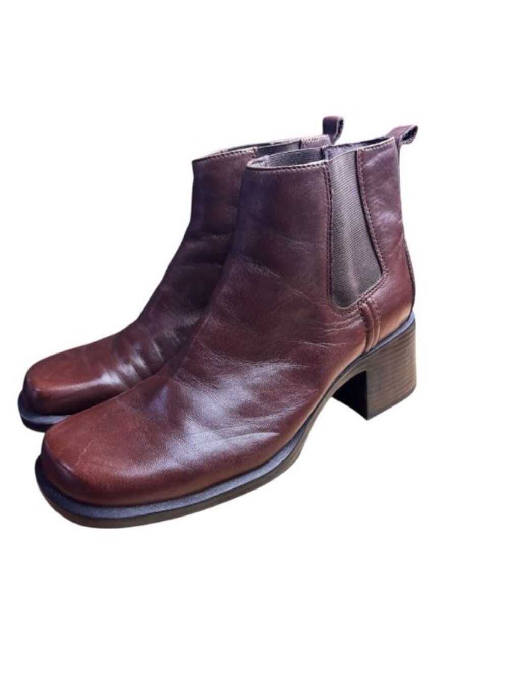Clarks Moma Dark Brown Leather Chelsea Ankle Boots – Women’s Sz 7 M